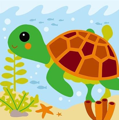 Plus Hobby BB17 - Kaplumbağa Çocuklar İçin Sayılarla Boyama Seti