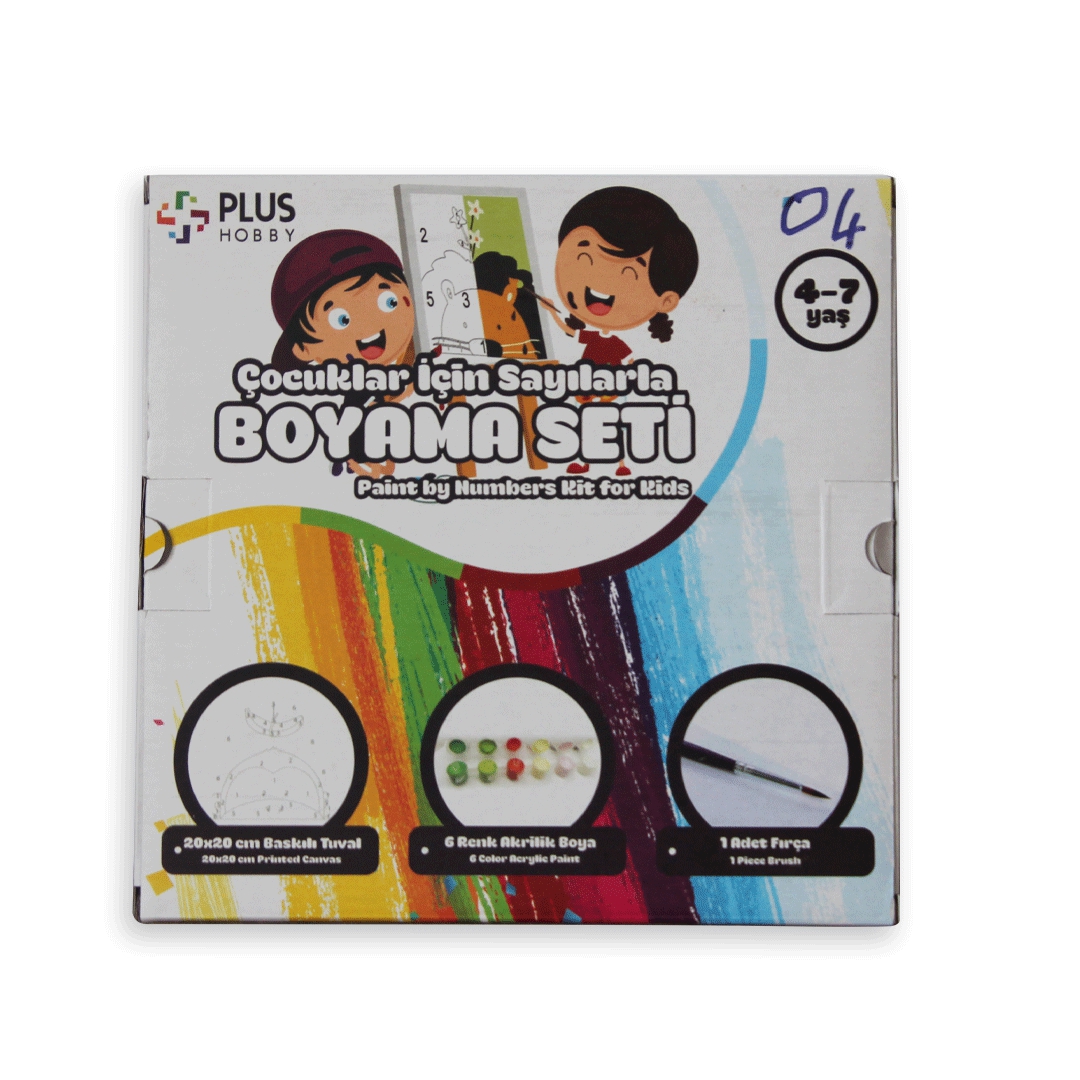 Plus Hobby BB08 - Arı Çocuklar İçin Sayılarla Boyama Seti