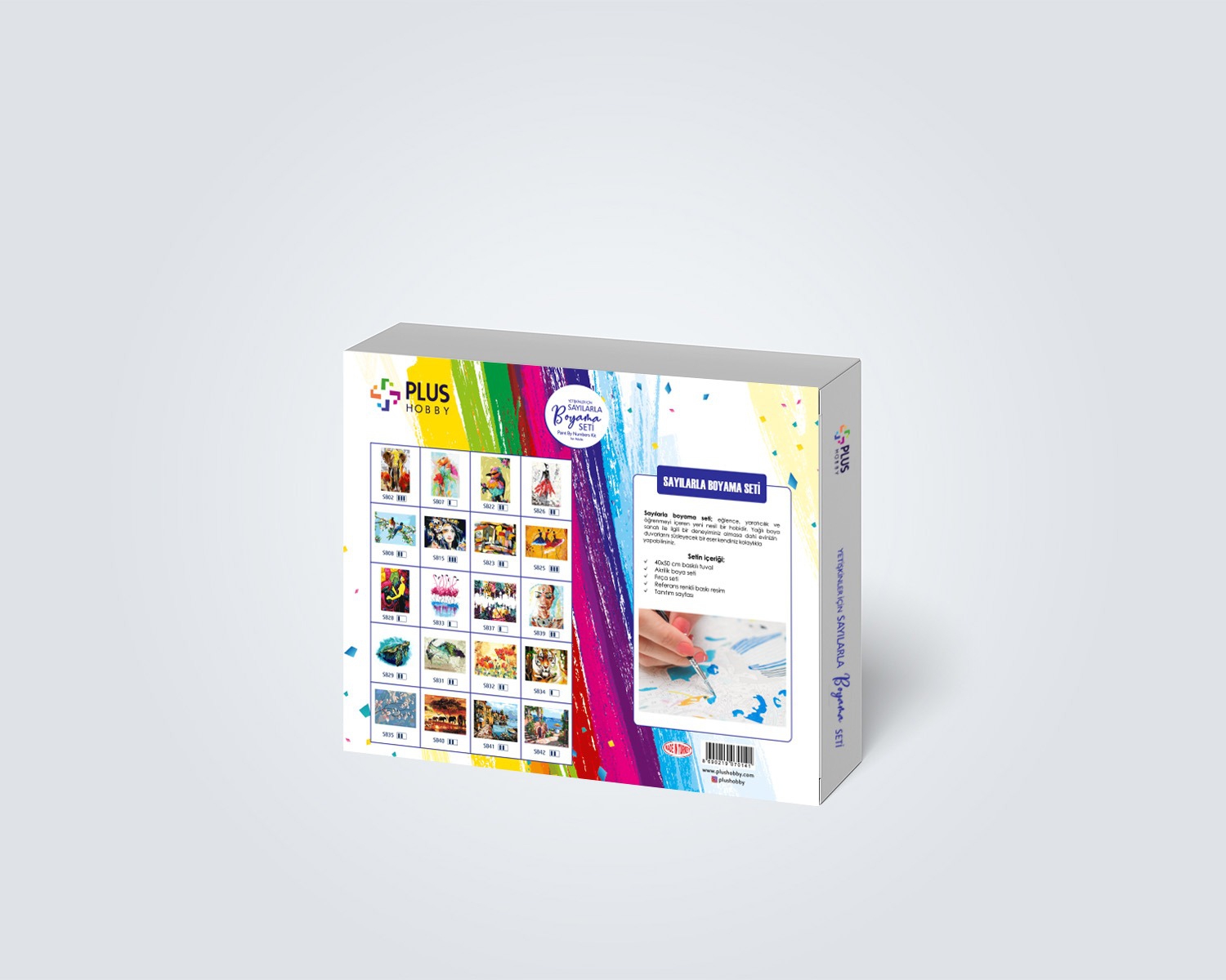 Plus%20Hobby%20SB22/Kuş%20Figürü-Sayılarla%20Boyama%20Seti